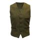 Walker and Hawkes Walker & Hawkes - Mens Tweed Waistcoat Formal Teflon Dress Gilet, 3XL, Green