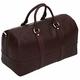 Luxury Genuine Leather Travel Bag Holdall Tote Duffel Case Cabin Hand Luggage