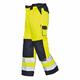 Portwest Texo TX51 Lyon Hi Vis Work Trousers with Kneepad Pockets Yellow/Navy