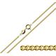 Christopher James of London CJoL - 9ct Gold Plated on 925 Sterling Silver 16" (41cm) 2.1mm Wide Diamond Cut Curb Chain In Gift Box - 5g