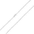 Bling Jewelry Unisex Ultra Thin 018 Gauge 0.5MM Thin Real Yellow White Rose Gold Rolo Curb Cable Chain Necklace For Women Made In Italy 20 Inch