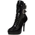 Devious Indulge-1026, Women's Combat Boots, Black (Black), 7 UK (40 EU)