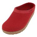 Haflinger Unisex Adult Grizzly Torben Slippers,Red (ruby 11), 8 UK (42 EU)