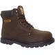 MAXSTEEL Mens Work Safety Shoes Leather Boots Steel Toe Cap Ankle Boots Shoes Trainers (UK 8) Brown