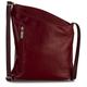 LiaTalia Womens Cross-Body Handbag - 100% Real Soft Italian Leather - Crossbody Messenger Shoulder Bag - HAZEL (Small - Red)