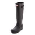 Hunter Original Women's Adjustable Waterproof Wellington Boots (Black, UK Size 8)