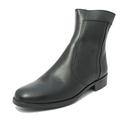 Scimitar Mens Real Leather Zipped Chelsea Ankle Boots Inside Zip Size 9 Black