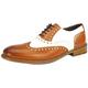 London Brogues Gatsby Tan / White UK 7