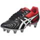 ASICS Men's Lethal Tackle Rugby Boots, Multicolour (Black/Racing Red/White), 8 UK