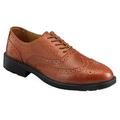 PSF EXECUTIVE BROWN BROGUE SAFETY SHOE WITH STEEL MIDSOLE (8)