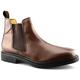 Roamer Mens Leather Flexible Fuller Fit Chelsea Dealer Ankle Boots Shoes Size - Brown - UK 10