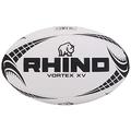 Rhino Unisex Vortex XV Rugby Ball, White, Size 5