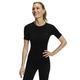 FALKE Women's Warm Round Neck W S/S TS Thermal Breathable Quick Dry 1 Piece Base Layer Top, Black (Black 3000), S