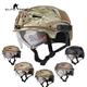 Paintball Equipment Airsoft Hunting Tactical Helmet Combat EXF BUMP Helmet with Goggle (Dark Earth)