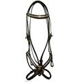 Cwell Equine NEW Leather Crystal Mexican Grackle Bridle With Reins Full/Cob/Pony Black/Brown