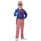California Costumes 1309 Uncle Sam 4th of July/Patriotic Adult Sized Costumes, Red,White,Blue, XL