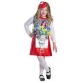 Dress Up America Gumball Machine Costume for Girls - Beautiful Dress Up Set for Role Play