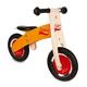 Janod - My First Wooden Little Bikloon Balance Bike - Learning Balance and Autonomy - Orange and Red - from 2 Years Old, J03263