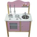 Kidzmotion La Mini Cuisine Wooden Pretend Play Kitchen (Pink)