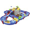 AquaPlay - Mountain lake water ride set - 42-piece play set Mountain lake playset with waterfall and secret cave, water play fun incl. 3 animal figures and 2 boats, for children aged 3 years and over