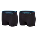 Runderwear Women's Hot Pants (2 Pair Pack) - Chafe-Free Running Underwear (Black, 8-10)