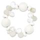 925 Sterling Silver Simulated Coral Dyed Jade Celestial Moonstone Rock Quartz Stretch Bracelet Jewelry Gifts for Women