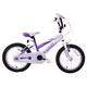 Ammaco Misty Girls BMX Kids Bike 16" Wheel V-Brakes Single Speed Purple/White Steel Age 5+