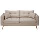 Canapé style scandinave 3 places beige