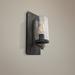 Angelo 13"H Weathered Oak and Slated Gray Metal Wall Sconce