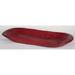 World Menagerie Painted Rustic Wooden Dough Decorative Bowl Wood in Red | 3 H x 12 W x 19 D in | Wayfair WLDM7585 39881963