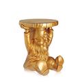 Kartell 883195 Gartenzwerg-Hocker Gnome Attila, gold, 40 x 44 x 40 cm