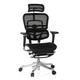 hjh OFFICE 652992 Chefsessel mit Fußstütze ERGOHUMAN Plus LEGPRO Netz Schwarz hochwertiger Bürosessel mit Vollausstattung, ergonomisch