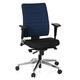 hjh OFFICE 608815 Bürostuhl PRO-TEC 350 Stoff Schwarz/Blau Bürodrehstuhl ergonomisch, Rückenlehne & Armlehnen verstellbar