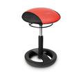 TOPSTAR | Hocker SITNESS RS BOB | Sitz-Ø 385 mm | schwarz/rot