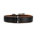 Hunter Hundehalsband Canadian Elk, Gr. 60, Elchleder, schwarz/cognac