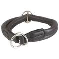 Nobby 78778-05 Würger Hundehalsband Elchleder L: 70 cm, Ø 10 mm, schwarz