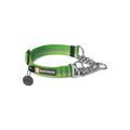 Ruffwear Zughalsband für Hunde, Mittelgroße Hunderassen Größenverstellbar, Reflektorstreifen, Größe: M (36-51 cm), Grün (Meadow Green), Chain Reaction Collar, 25701-345M