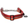 Ruffwear Zughalsband für Hunde, Große bis sehr große Hunderassen Größenverstellbar, Reflektorstreifen, Größe: L (51-66 cm), Rot/Orange (Kokanee Red), Chain Reaction Collar, 25701-604L