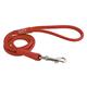 CHAPUIS SELLERIE SLA677 Runde GLAMOUR-Leine für Hunde und Katzen - Rotes Leder - Durchmesser 4 mm - Länge 1,22 m - Größe XS