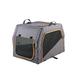 Hunter Hundetransportbox mit Aluminium-Gestell, anthrazit/orange, L