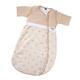 Gesslein 772199 Bubou Babyschlafsack mit abnehmbaren Ärmeln: Temperaturregulierender Ganzjahreschlafsack, Baby/Kinder Größe 90 cm, Sterne beige