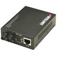 Intellinet 506519 Fast Ethernet Medienkonverter 10/100Base-TX auf 100Base-FX (ST) Multimode 2 km schwarz, 10/100 Mbit/s
