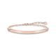 Thomas Sabo Damen-Armband Love Bridge 925 Sterling Silber 750 rosegold vergoldet Zirkonia weiß Länge von 16 bis 19.5 cm Brücke 5.4 cm LBA0040-416-14-L19,5v