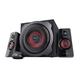 Trust Gaming GXT 38 2.1 Gaming Lautsprechersystem mit Subwoofer (für Smartphone/PC- Tablet, 120 Watt), 19023, Schwarz/Rot