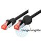 Tecline 715003S Category 6 Ethernet Kabel mit schmalem Knickschutz (0,3 m) schwarz