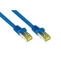 Good Connections RJ45 Ethernet LAN Patchkabel mit Cat. 7 Rohkabel und Rastnasenschutz RNS, S/FTP, PiMF, halogenfrei, 500MHz, OFC, 10-Gigabit-fähig (10/100/1000/10000-Base-T Ethernet Netzwerke) - z.B. für Patchpanel, Switch, Router, Modem - blau, 25 m