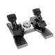 Logitech G Saitek Pro Flight Rudder Pedals, Pedale mit Zehenbremse zur Rudersteuerung für Flug Simulatoren, Rutschfest, Präzise, Verstellbares Spannungsrad, USB-Anschluss, PC - Schwarz