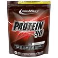 IronMaxx Protein 90 - Schokolade 2,35kg Beutel, 9 verschiedene Komponente, Ideal löslich in Wasser & Low Sugar