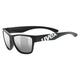 uvex sportstyle 508 - Sonnenbrille für Kinder - verspiegelt - inkl. Kopfband - black matt/silver - one size