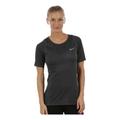 Nike Damen Zonal Cooling Relay Kurzarm Top, Black/Reflective Silver, L